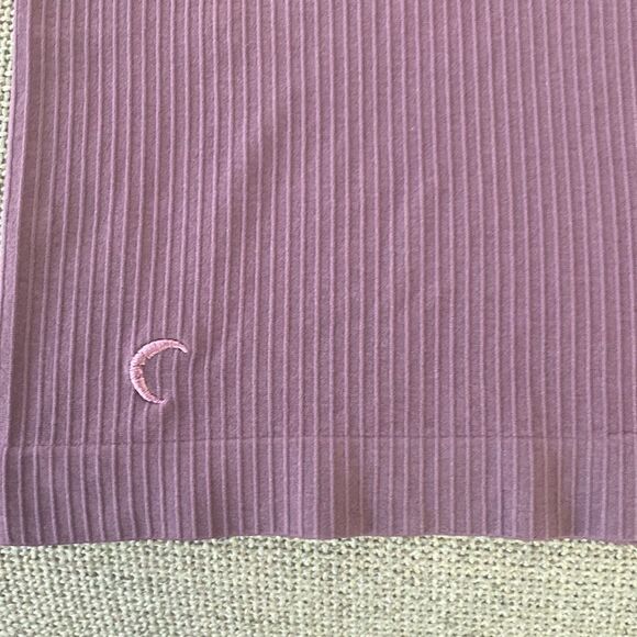 Zyia Parallel Tank Top Lilac Ribbed Stretch Ultra Soft Full Coverage Size S - Picture 10 of 10